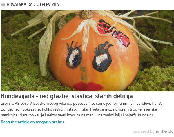 HRT Magazin – Bundevijada – red glazbe, slastica, slanih delicija, 09.10.2022. godine