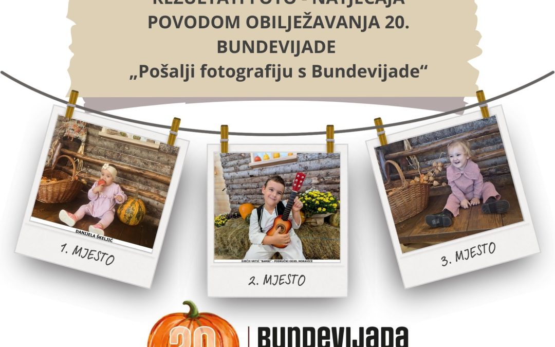 REZULTATI  FOTO – NATJEČAJA POVODOM OBILJEŽAVANJA 20. BUNDEVIJADE  – „Pošalji fotografiju s Bundevijade“