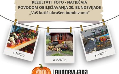 REZULTATI  FOTO – NATJEČAJA POVODOM OBILJEŽAVANJA 20. BUNDEVIJADE  – „Vaš kutić ukrašen bundevama“