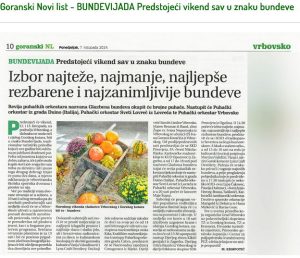 Goranski Novi list - BUNDEVIJADA Predstojeći vikend sav u znaku bundeve