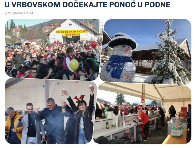 OGportal – U VRBOVSKOM DOČEKAJTE PONOĆ U PODNE