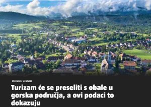 Članak 24sata.hr - Turizam će se preseliti s obale u gorska područja, a ovi podaci to dokazuju