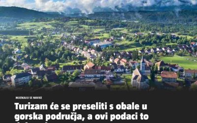 Članak 24sata.hr – Turizam će se preseliti s obale u gorska područja, a ovi podaci to dokazuju
