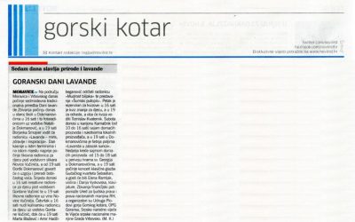 Članak Novog lista – GORANSKI DANI LAVANDE
