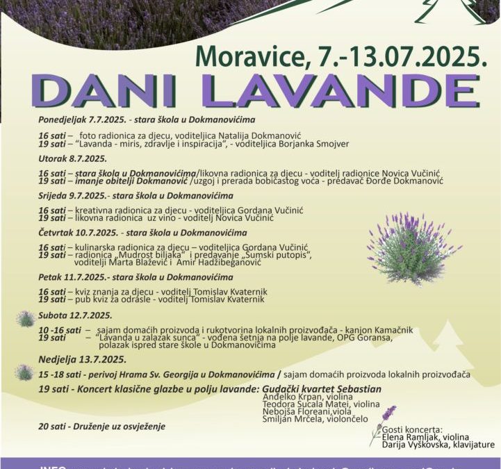 Dani lavande u Moravicama
