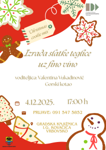 Christmas cookie mix – kulinarska radionica - plakat
