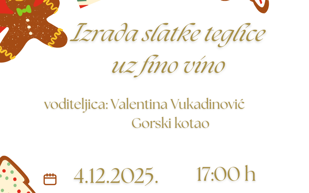 Christmas cookie mix – kulinarska radionica – plakat