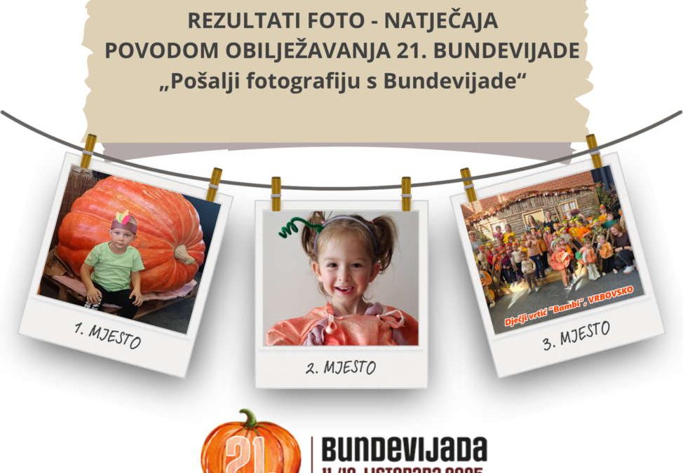 REZULTATI FOTO – NATJEČAJA POVODOM OBILJEŽAVANJA 21. BUNDEVIJADE -„Pošalji fotografiju s Bundevijade“