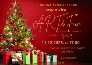 Radionica kreativnog slikanja uz glazbeni nastup Vesne Žagar - plakat