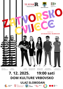 Zatvorsko cvijeće – humoristična kazališna predstava TeatraR - plakat