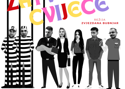 Zatvorsko cvijeće – humoristična kazališna predstava TeatraR - plakat