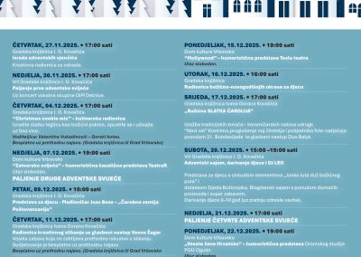 ADVENT U VRBOVSKOM 2025. GODINE - PLAKAT