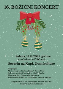 16. Božićno-novogodišnji koncert KUD-a „Frankopan”