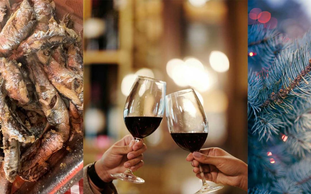 Badnjak uz pečene ribice i vino