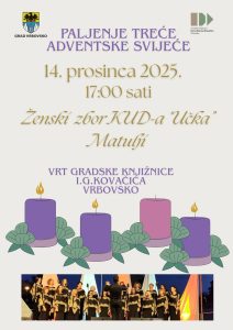 Paljenje treće adventske svijeće – plakat