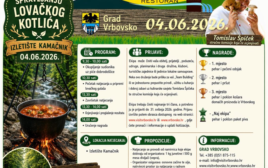 🔥USKORO – 04.06.2026. 🔥LOVAČKI KOTLIĆ- VRBOVSKO