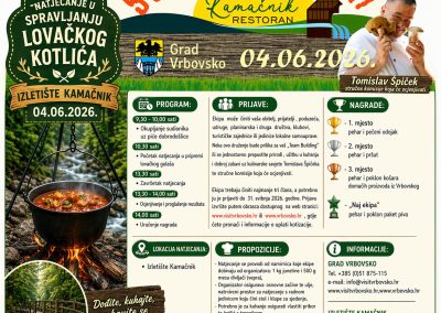 NATJECANJE U SPRAVLJANJU LOVAČKOG KOTLIĆA 2026. GODINA
